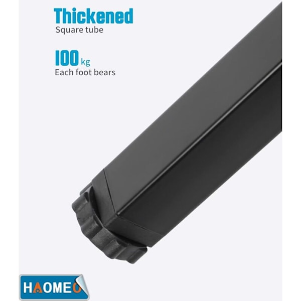 Sorte Sengestøtter, Ben til Universal Lamelseng Højde: 15cm(+2cm) Justerbar, 15-35cm Valgfri Materiale: Metal Kvadrat: 3x3cm Til Rammer Med Bolt M