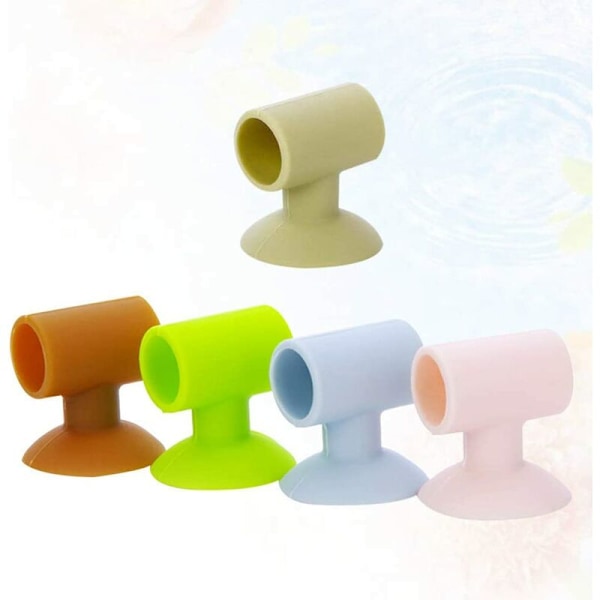 5-pack Silikon Dörrstopp Dörrstoppskydd Dörrstopp Dörrknopp Väggstötdämpare Skydd för Bättre Skydd av Dörrar Vägg