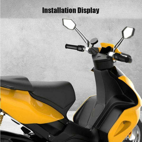 Motorcykel Modificeret Vandtemperaturmåler 12V Voltmeter Stopur USB Mobiltelefon Opladning 5-i-1 Vandtæt Digitalt Display