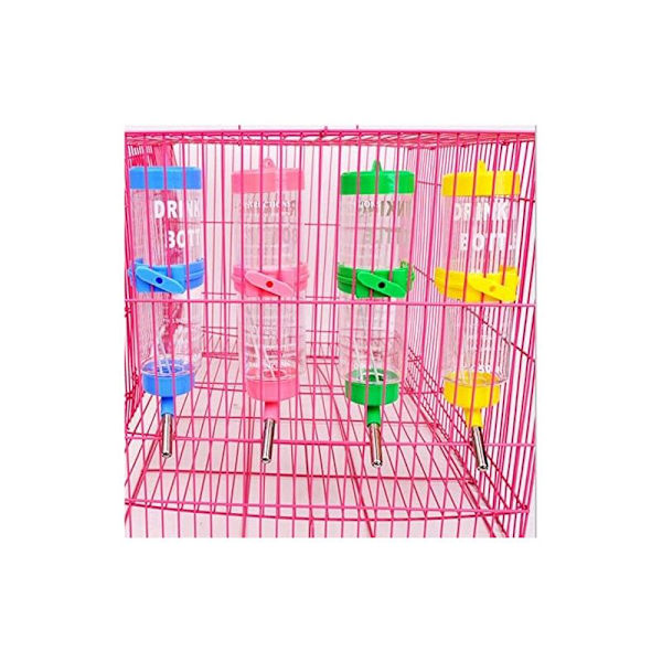 Drikkeflaske Plast Vann Dispense for Kanin Hamster Små Dyr Gul