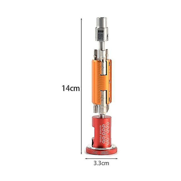 Srwrn Cykel Usynlig Kæde Cutter Reparationsværktøj Multi Portable Kit Hexagon Skruetrækker Krank T25 Nøgle Kæde Nitter