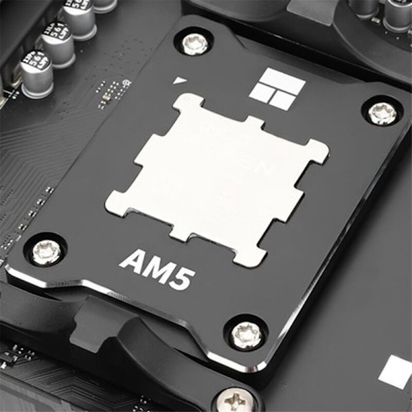 AMD AM5 -prosessoreilleilleille tarkoitettu CPU-runko, monitoiminen ja käytännöllinen kannettava jäähdytyskotelo, musta
