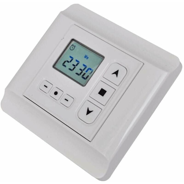 Regulator til roterende motor med programmerbar timer