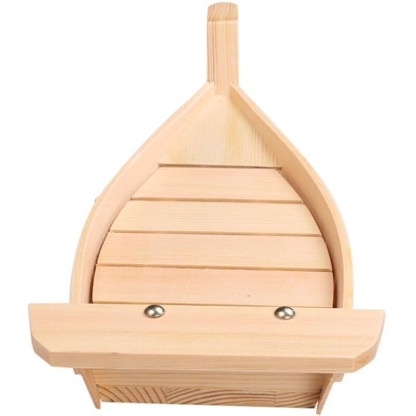 42X17X7.5Cm Sushi Båd Japansk Køkken Sushi Værktøjer Båd Enkelt Håndlavet Træ Sashimi Assorterede Kolde Retter Bar Bordservice