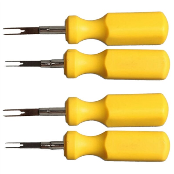 4 kpl/setti 3 mm + 2 mm Auton johdotusliittimen poistaja Autoterminaalien poistotyökalu