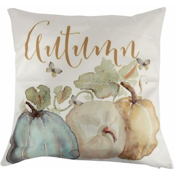 4 st Höst Pumpa Kuddfodral Soffa Broderad Kuddfodral för Thanksgiving Day Höst Skörd Heminredning, 18 x 18 tum