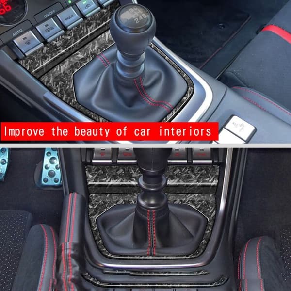 Til 2022 86 BRZ 2021-2023 Bil Central Control Gear Panel Frame Shift Panel Trim Cover Smede Korn