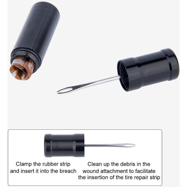 Dæk Reparationssæt Heavy Duty Dæk Reparationsværktøj Dæk Reparationssæt Bil Punktering Sikker Kit Punktering Reparationsværktøj 10 Strimler