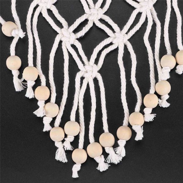 Käsinkudottu säilytysteline Macrame-seinävaate Kirja Lehti Kutoa Taskupidike Boho-sisustukseen Koriste Olkkari