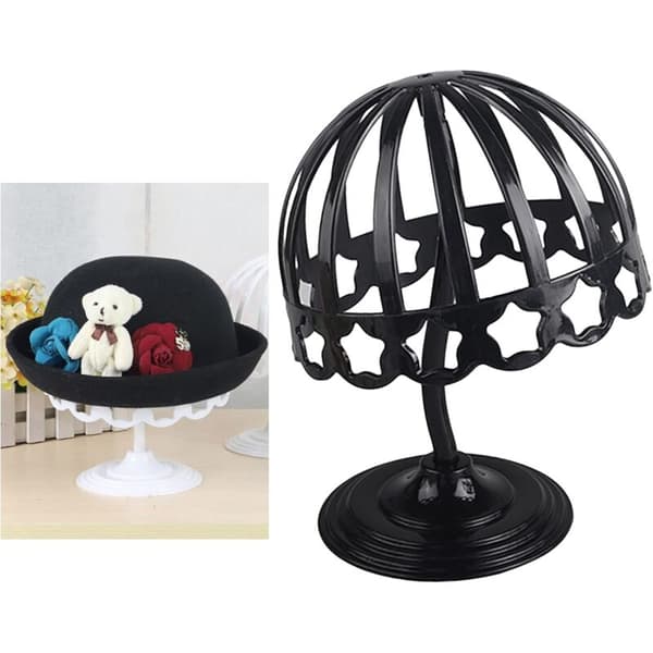 Baby hat paryk plastikholder 52 cm sort, Sunny