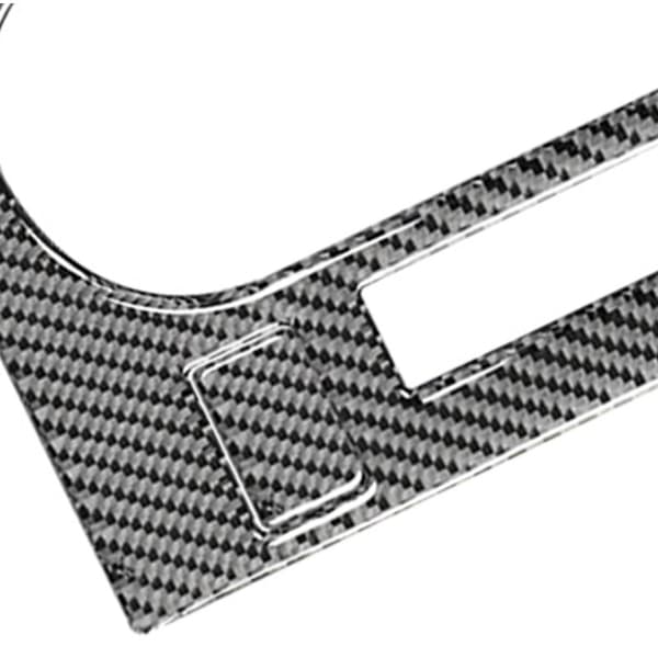 Til 2008-2014 Bil Tilbehør Mærkat Kulfiber Aircondition Panel Trim Cover, Sort