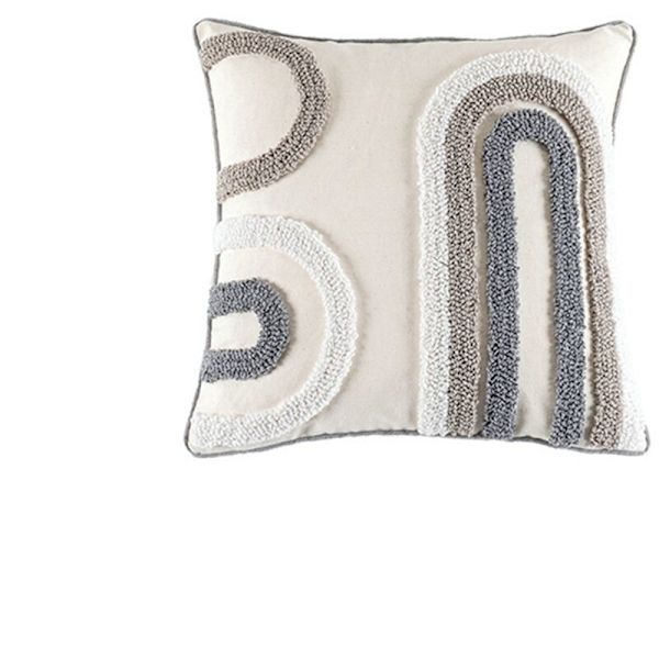 Nordisk Bohem-stil Sofa Dekorativ Putetrekk Polstring Broderte Kvast Putetrekk Romdekor-1