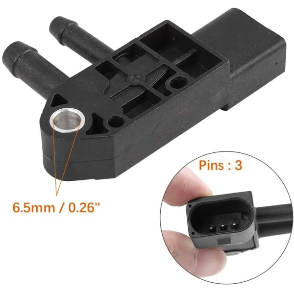 DPF 059906051C 076906051B 0281006082 0281006083 Trycksensor för -, Golf VI