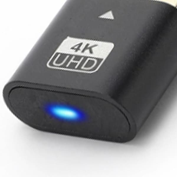 4K Dummy Socket Kompatibel med LED-lys til Grafikkort, PC-tilbehør, Desktop/Laptop Visuel Display Adapter C