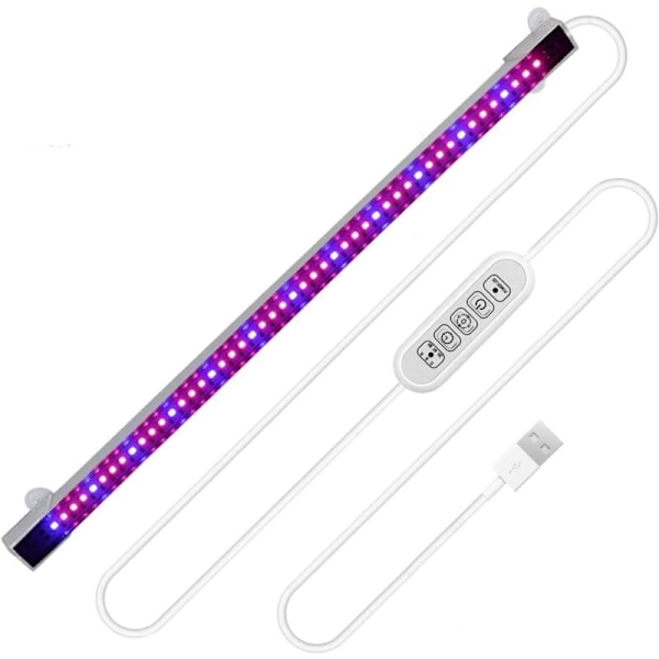 Växtlampa för inomhusväxter, automatisk timer - på/av, 48 LED-lampor, för inomhusväxter