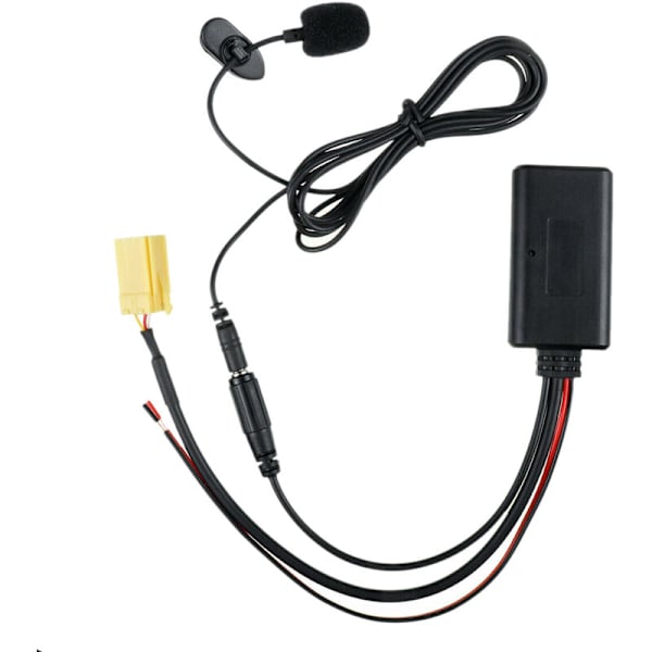 Bluetooth 5.0-bilstereoadapterkabel för bil med HIFI-mikrofon