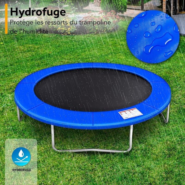 Trampolin Skyddsdyna - Trampolin Skyddspad, Ersättnings Skyddsdyna, UV-Beständig Trampolin Kantöverdrag, Rivbeständig, 2.44M