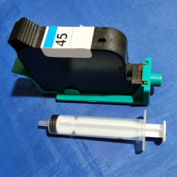 Blekkpatron Refill Blekkverktøy Sugespenne Passer for HP 45 51645 6615 51640 240 15 Absorpsjonsklips Refillklips Spenne