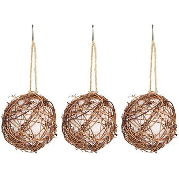 3 Sets Bird Nest Material Rack-Cotton Ball Nestle Material-Outdoor Bird Nest Station for Nest Building