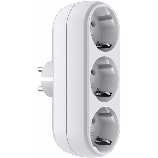 Surface Power Strip 3500W Trådløs stikkontakt Hvit Surface Power Strip Smart Triple Power Strip -
