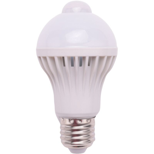 E27 LED-lampa med rörelsesensor, LED PIR-rörelsesensor, 5 W