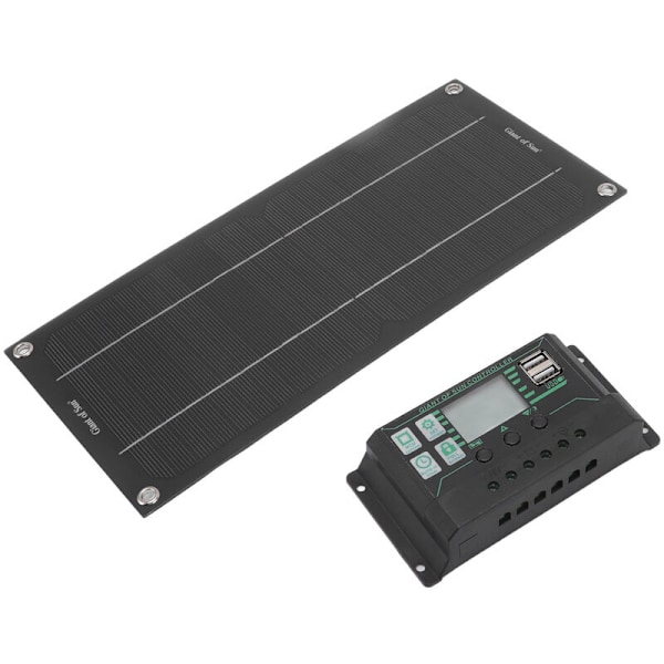 600W Solcellepanel Batteriladersett, 18V Bærbar Solcelle Batterilader for Bil Bobil