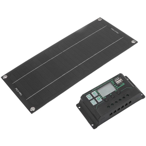 600W Solpanel Batteriladdningssats, 18V Bärbar Solcellsladdare för Bil Husbil