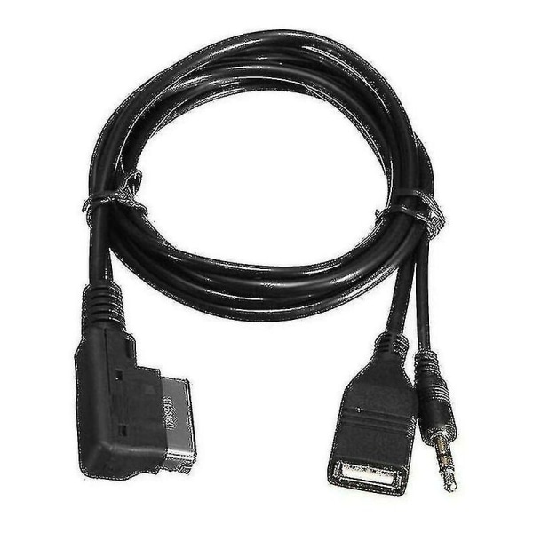 3,5 mm Aux-kabel Ljud Musik Mdi Ami Mmi USB gränssnitt Laddare Adapter För A6l A8l Q7 A3 A4l A5 A1 S5 Q5 Med Ami-gränssnitt