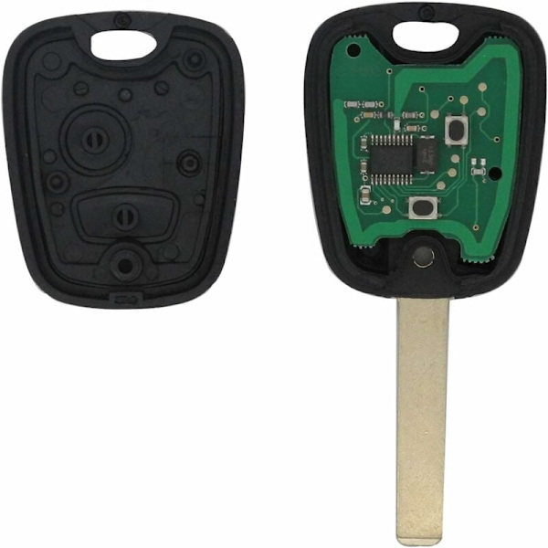 Komplett nyckel med elektronik att programmera PLIP Peugeot 107 207 307 407 106 206 306 406 Citroen C1 C2 C3 C4 C5 C6 C8 Xsara Saxo Berlingo Fjärrkontroll