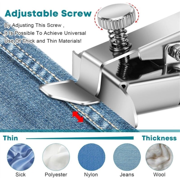 2 Pack Multifunctional Magnetic Sewing Guide Kit, Hem Guide, Universal Presser Foot Guide for Sewing Machine