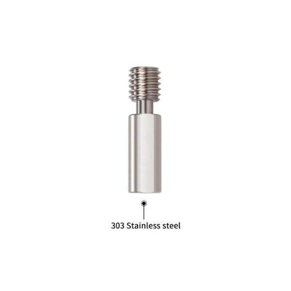 H2 Extruder Heat Break All Stainless Steel 3D-skrivardelar för B1 3 V2.0, 2 Hotend-kit