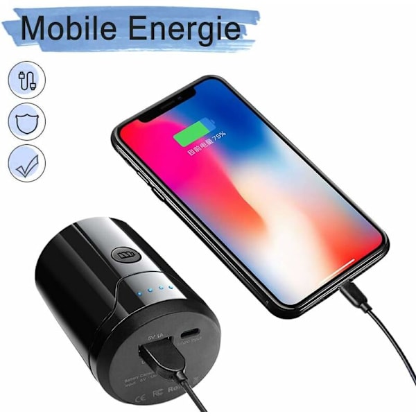 Elektrisk Bil Luftpumpe Kompressor med 12V 150 PSI Batteri Bærbar Luftkompressor med LCD Display Digitalt Trykmåler med USB Kabel til Cykel