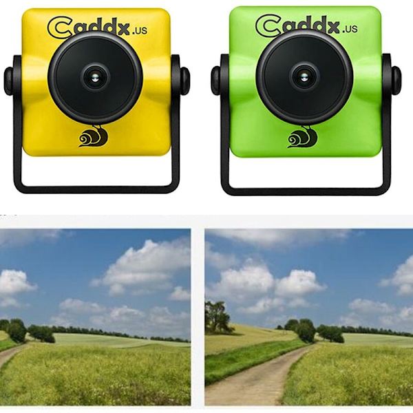 CADDX Turbo Mini Sdr2 1/2.8 2.1Mm 1200Tvl Wdr 16: 9/4: 3 Pieni Viive FPV Rc-Lennokkikamera - Keltainen