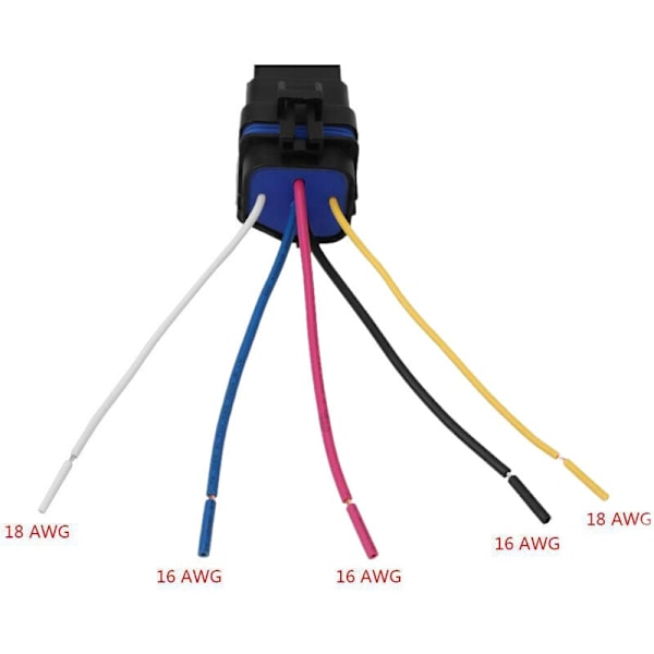 Vandtæt Automotive DC/12V 40A Auto Relæ Indbygget & 5 Pin Stik