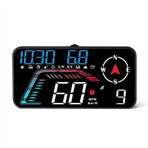 Head Up Display G12 HUD Bil GPS Display Hastighedsalarm Universal Kørselshastighed Som Vist