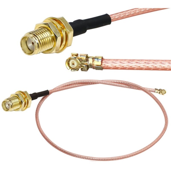 5 stk SMA-kontaktkabel til UFL/U.FL/IPX/IPEX RF eller ingen koaksialadapterkontaktmontering RG178 Pigtail-kabel