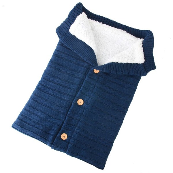 Baby Stroller Sleeping Blanket Knitted Thick Soft Wool Wrapped Baby Accessories Unisex Blanket, C