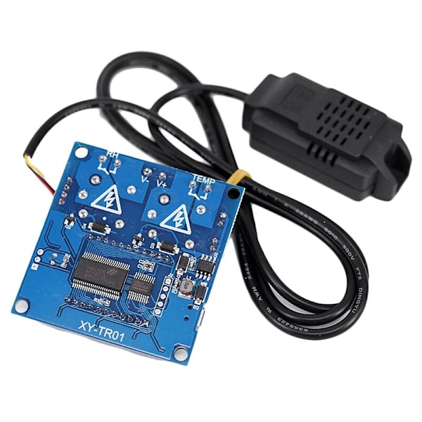 Temperatur- og fugtighedskontrol Digitalt termometer Hygrometer Kontrolmodul Dobbelt LCD-output Automatisk konstantreguleringstavle