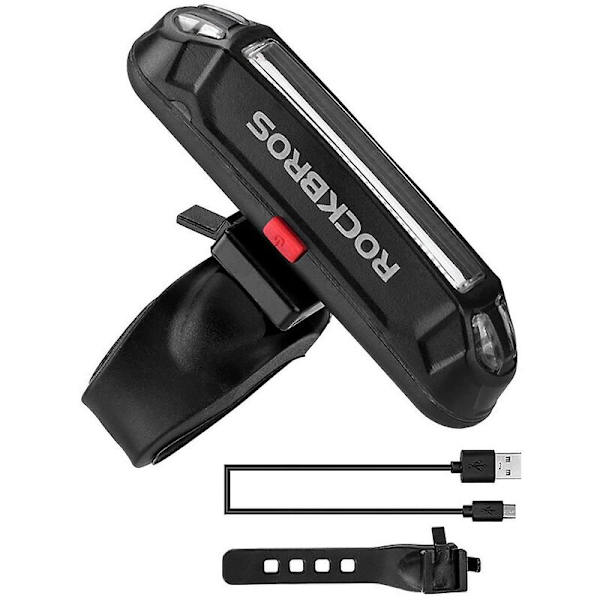 Sykkellys Vanntett Sykkel Baklys USB Oppladbar Sikkerhets Baklys Advarsel LED Sykkel Bakre Li