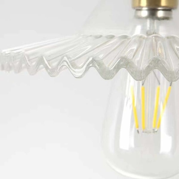 E27 Industriell Vintage Glas Hänglampa Retro Taklampa Industriell Taklampa Glas Retro Hänglampa Hänglampa