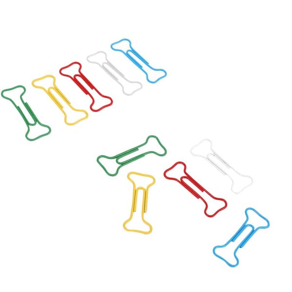100 stk. Bein Multicolor Metall Papirklips