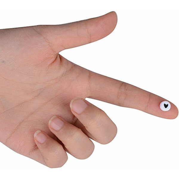 Cirka 400 stycken mini pärlor set (akryl eller trä) för att trä armband, träpärlor med hål, färgade pärlor (akryl, ca 3 x 7 mm) -