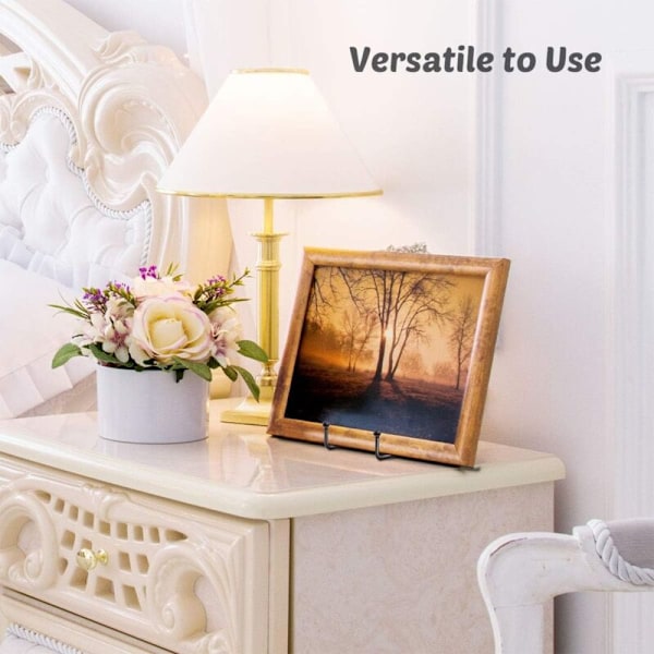 Sort Jern Display Pladeholder Staffeli Pladeholder Metalrammeholder til Billeder Fotos