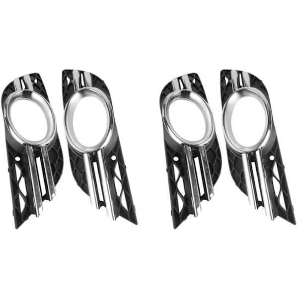 4x Chrome Grille Fog Light Cover Trim Set for W211 07-09