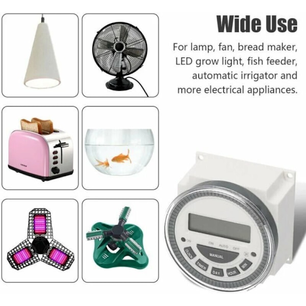 Liten digital timer med tidssvitsj