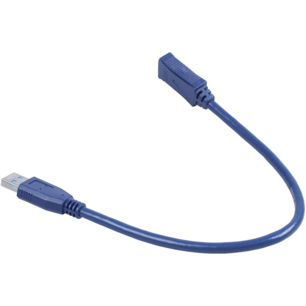 Blå USB 3.0 hane till M/F typ A anslutningskabel förlängningskabel 30cm