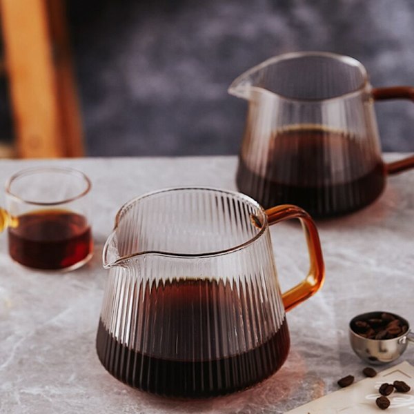 Pour Over Coffee Dripper Coffee Maker Set Coffee Server Coffee Brewing Cup V02 Glass Coffee Funnel Drip Coffee Set B