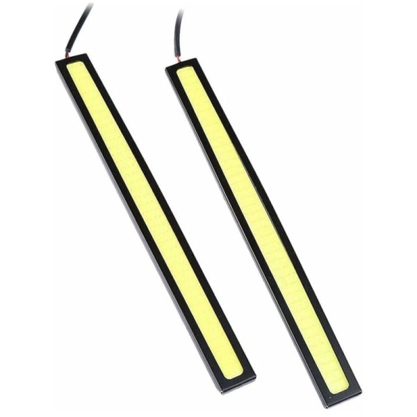 2 x Vedenpitävät auton sumuvalot Super DRL COB LED -valot valkoiset