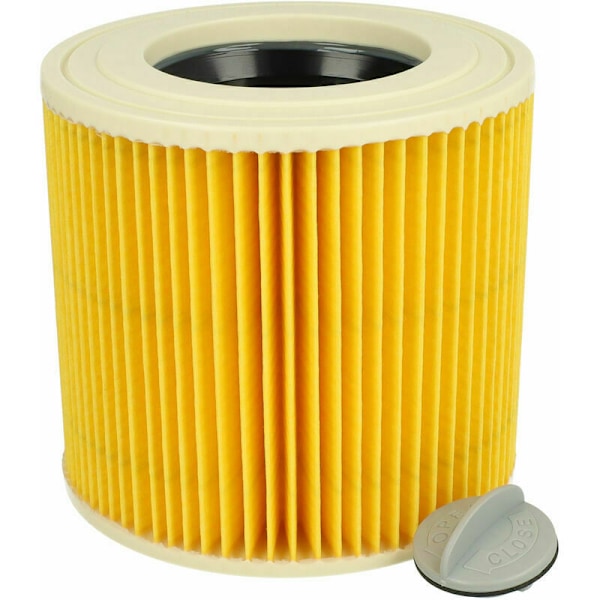 Patronfilter Kompatibel med Kärcher NT 27/1 ME Professional och NT 48/1 TE Våtsugare - Ve veckat filter från varumärket Vhbw.