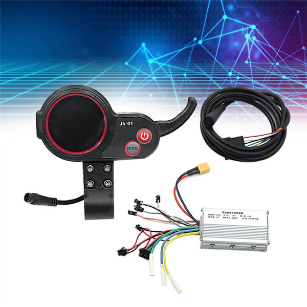-01 Mittaritaulu LCD-näyttö 6PIN+36V 19A Hallless Harjaton Ohjain Sähköpotkulaudalle E-pyörän Tarvikkeille